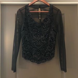 MSK Womens Blouse Shirt Black